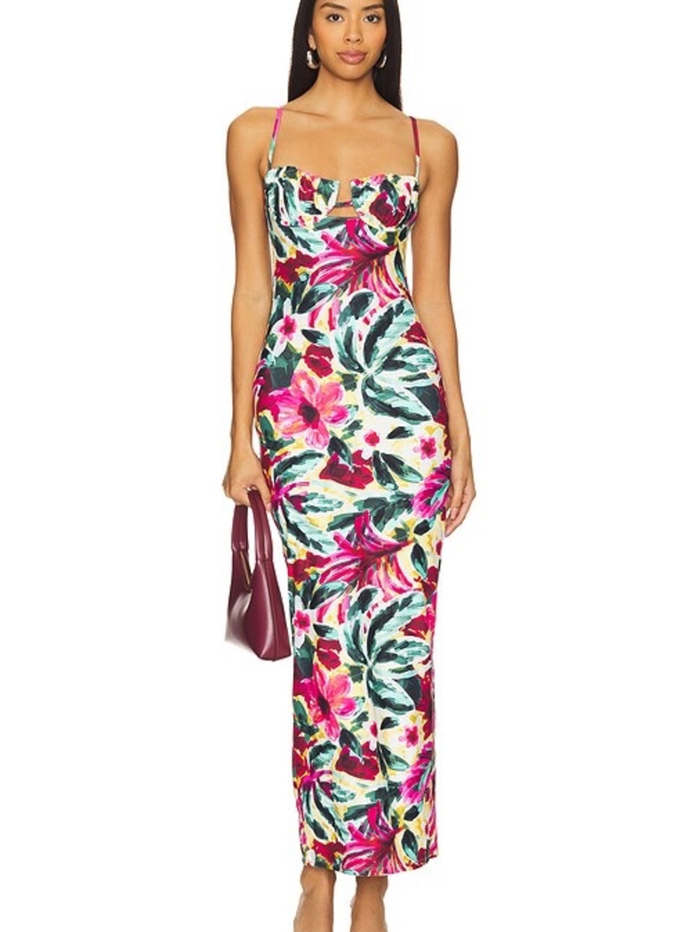 MONTCE - Petal Slip Dress in Isla Floral - Size XS